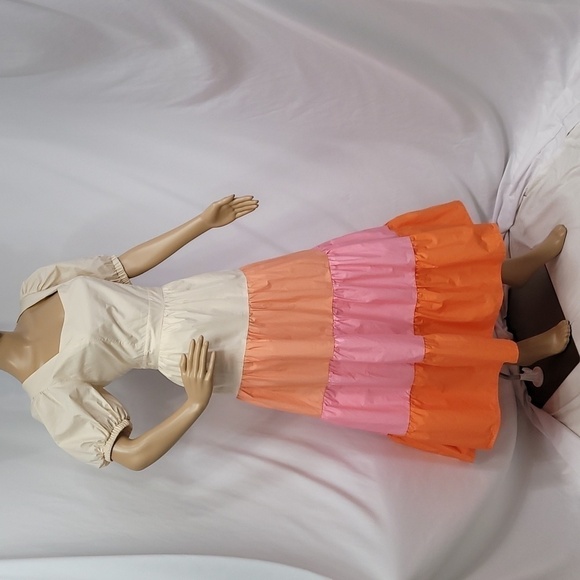 ENGLISH Factory Colorblock Midi Dress - Picture 5 of 15